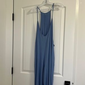 Sky blue Maternity romper.